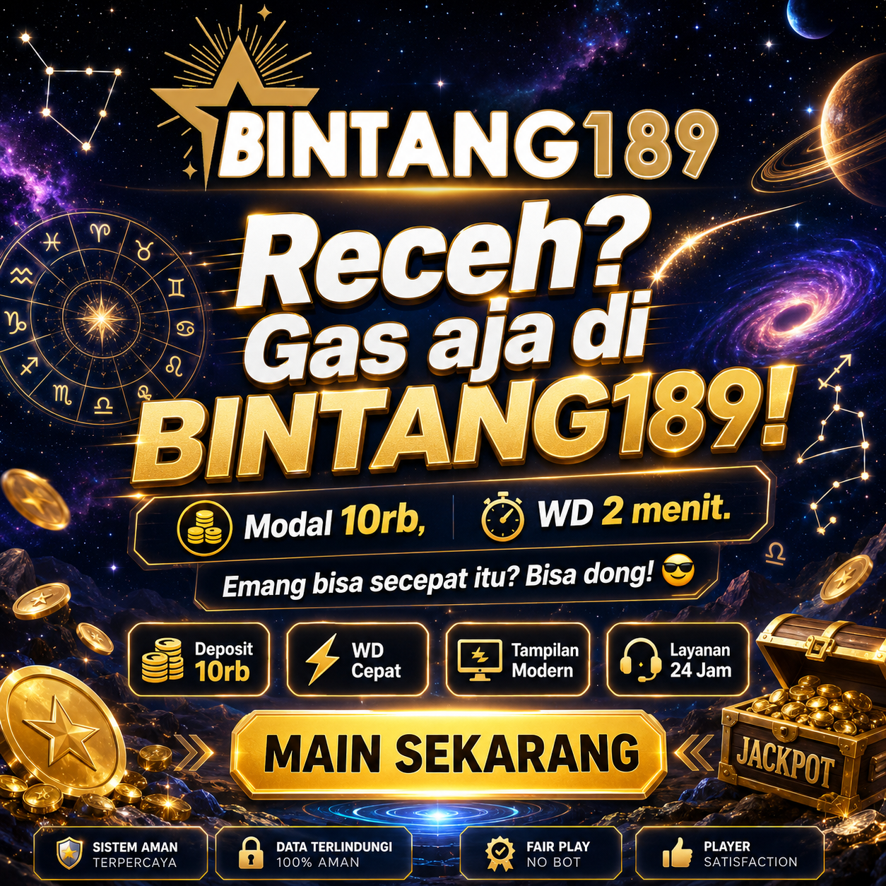 BINTANG189: 2 Menit Cair, 10rb Start – Bintangnya Para Pemain by Hey siriusly