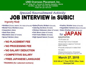 job openings in japan