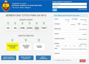 how to apply NBI clearance online