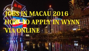 direct hiring jobs in macau for Wynn