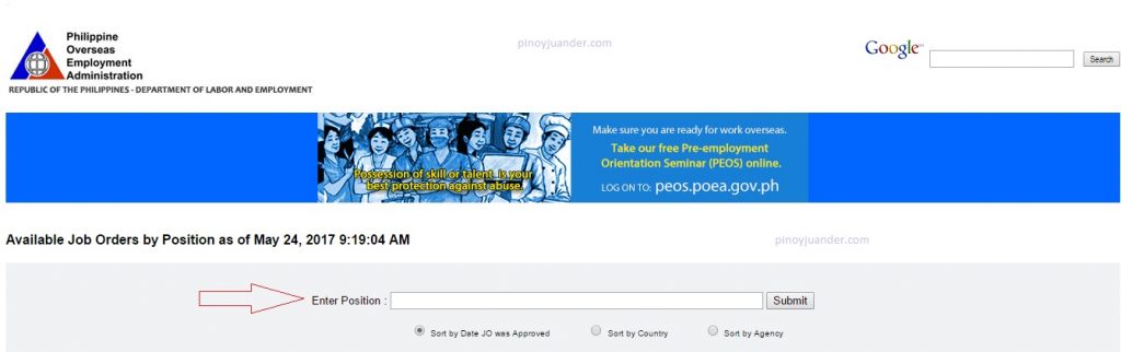 Steps on How to Look for Overseas Jobs at POEA website_3