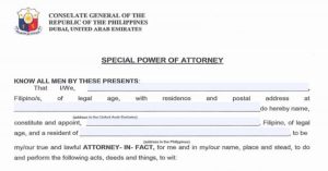 How to Apply for a Special Power of Attorney