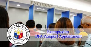 Who-are-Exempted-from-DFA-Passport-Appointment